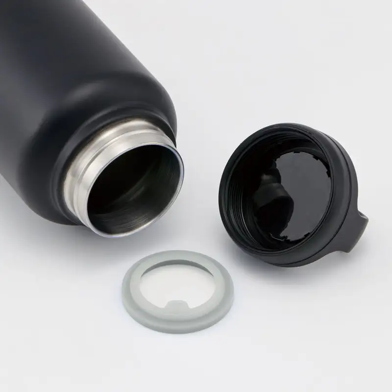 【スクリューハンドル付きマグボトル】1200ml 保温保冷 ブラック STSC12_4973307579424 スケーター株式会社 11-020