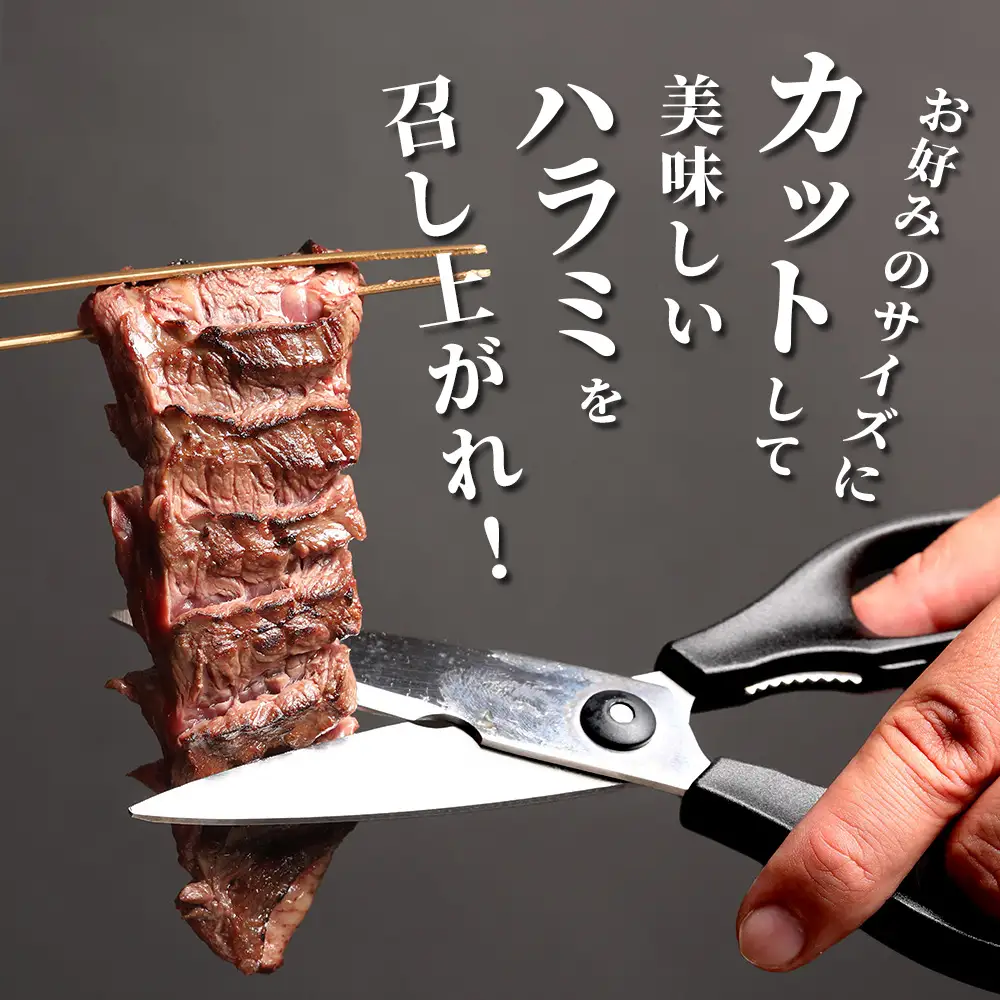 厚切り 牛 ハラミ ステーキ 1kg (500ｇ×2) 067-0671