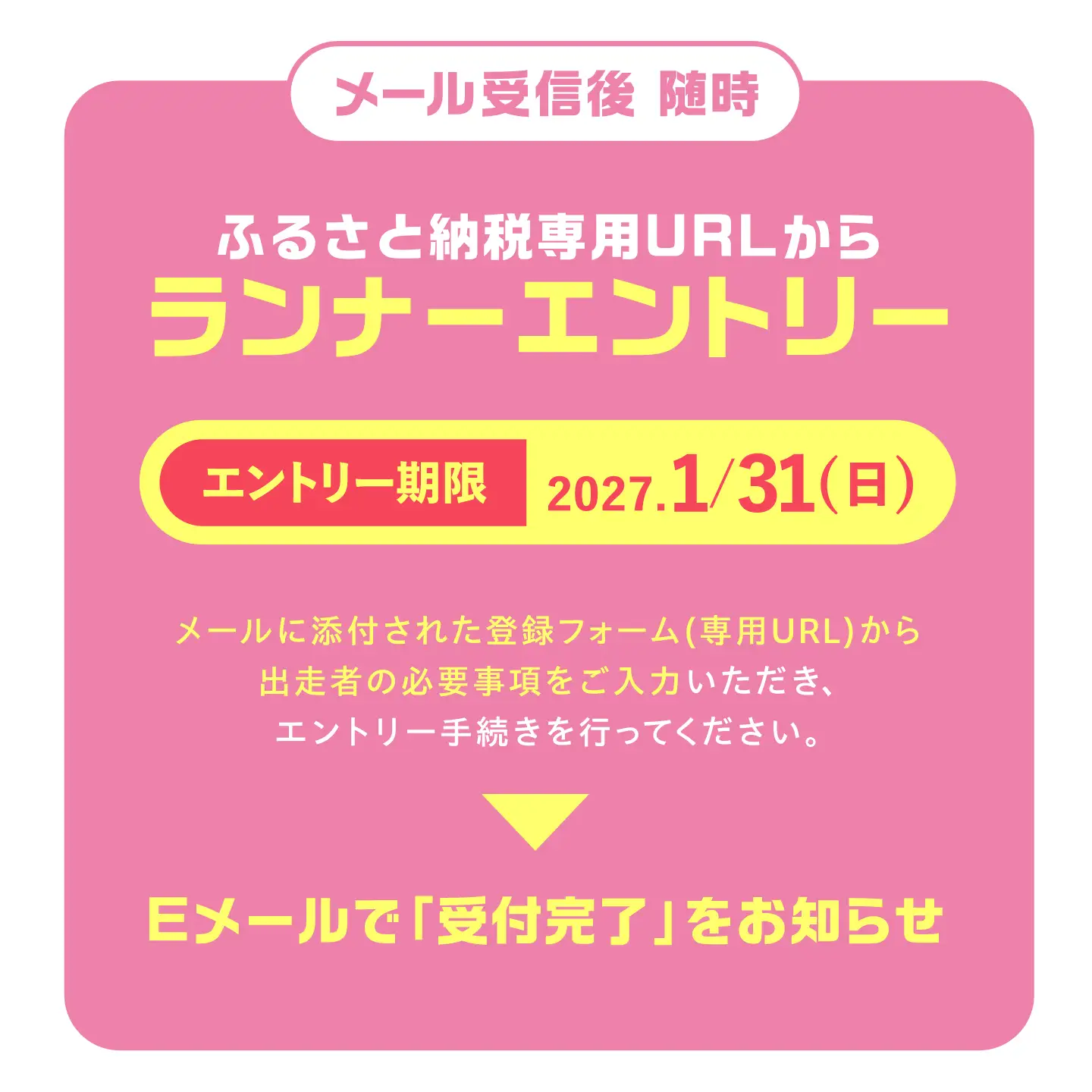 第24回恵那峡ハーフマラソン大会出走権（1組分） / 恵那市 / 恵那峡ハーフマラソン大会実行委員会 [AUEY001] マラソン