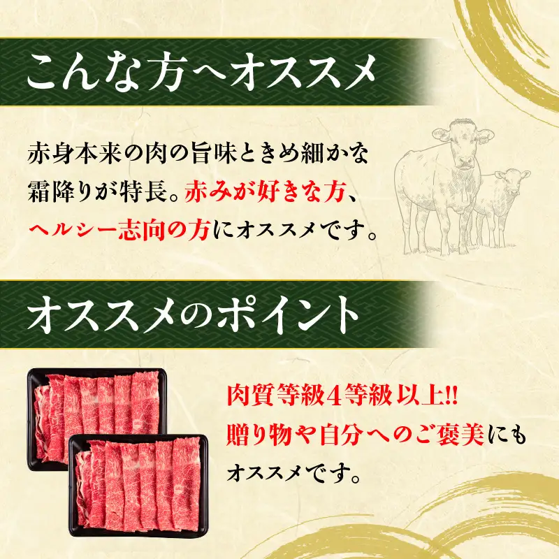 【令和8年9月配送】数量限定 宮崎牛 モモスライス 計1kg_CD77-25-09