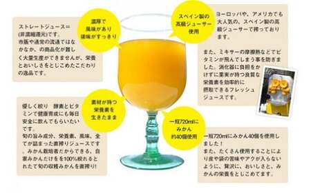 山本農園のクレメンティンジュース 720ml 3本  太良みかん ヨーロッパ生まれ スペイン原産 クレメンティン 100％ジュース 720ml 3本 みかんジュース ミカンジュース 蜜柑ジュース ジュース 温州 みかん ミカン フルーツ くだもの 果物 ミネラル豊富 太良町 国産 贈答用 N111