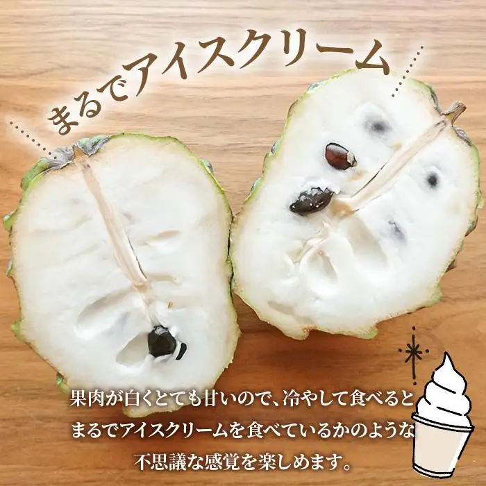 【2027年発送】宮古島産アテモヤ約2kg （4～12個入り） （CV13）