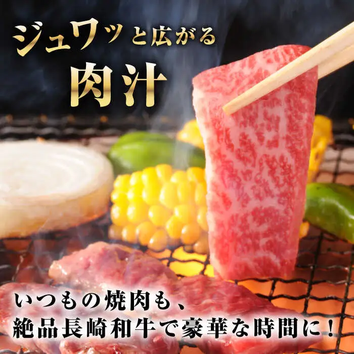【全3回定期便】【A4～A5ランク】長崎和牛 焼肉用 モモ・上カルビ 総計900g《壱岐市》【野中精肉店】 牛 牛肉 和牛 赤身 焼肉 焼き肉 カルビ BBQ バーベキュー 食べ比べ ギフト 贈答用 冷凍配送 A4 A5 [JGC040]