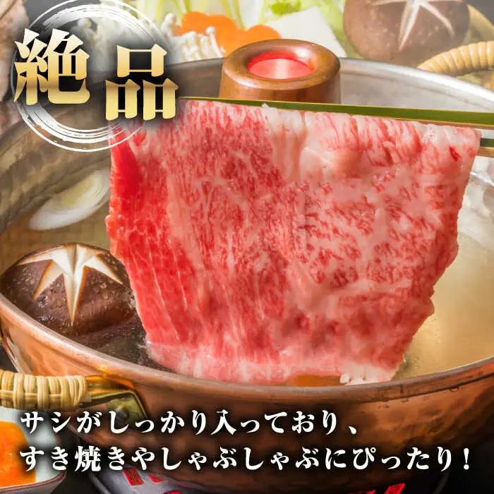 【全12回定期便】【A4～A5ランク】長崎和牛 ローススライス 400g（しゃぶしゃぶ・すき焼き用）《壱岐市》【野中精肉店】 牛 牛肉 和牛 国産 長崎和牛 霜降り しゃぶしゃぶ すき焼用 ギフト 贈答用 冷凍配送 A5 [JGC050]