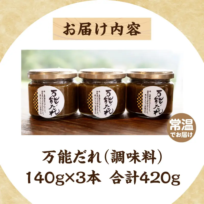 万能だれ3本セット 白長ねぎ 調味料 調味 薬味 万能調味料 ごはんのお供 おつまみ つまみ おかず お弁当 高千穂町産 国産 特産 特産品 加工品 加工食品 グルメ 贈答 贈り物 ギフト プレゼント お祝い 内祝い 普段使い お取り寄せ 宮崎県 高千穂町 _Tk050-008