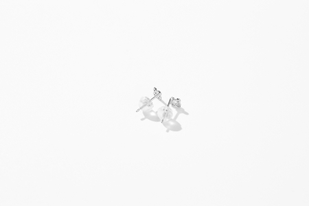 【プラチナ】トータル0.04ct ダイヤモンドピアス/No.109