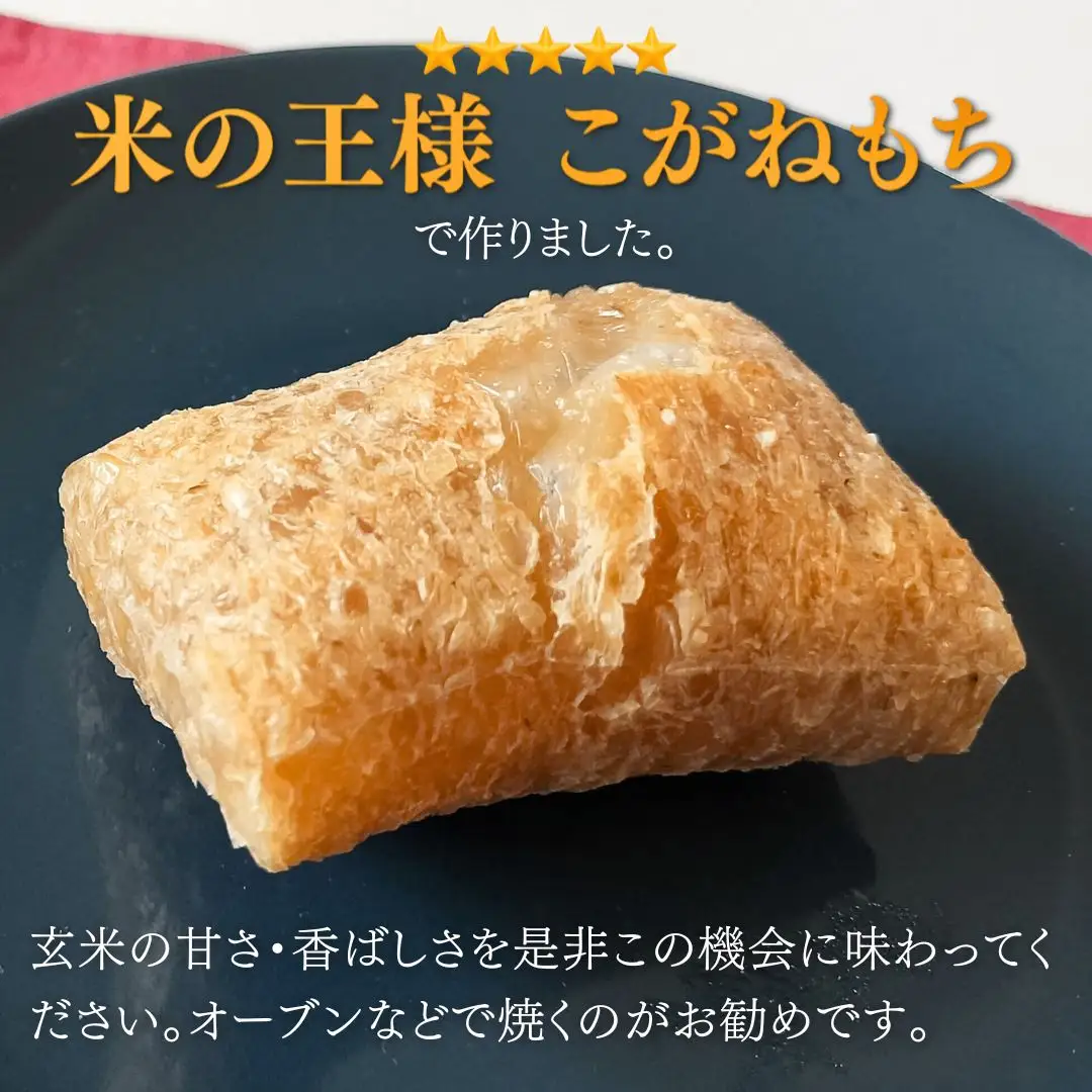 ぷちぷち食感がたまらない「発芽玄米餅」 4袋 新潟県弥彦村産「こがねもち」100%使用