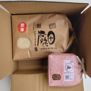 限定！！ 田代の米5kgと もち麦1kgセット( 米 もち麦 コシヒカリ ヒノヒカリ 紫もち麦 もち麦 セット )【B7-030】