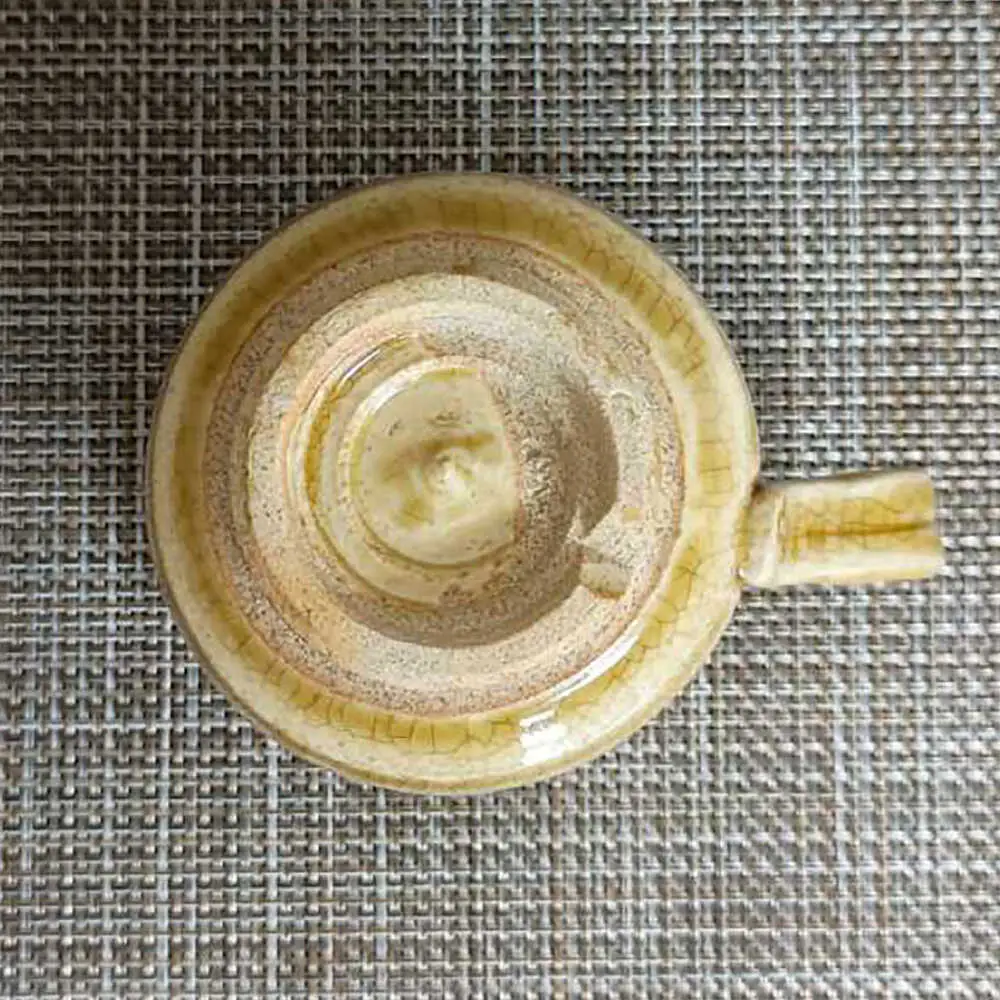 【瀬戸焼】黄瀬戸くし目マグ(大) 【愛窯工芸社】/ マグカップ コップ 食器 和食器 / 瀬戸市 [BBAW001]