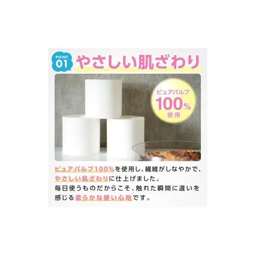 【3ヶ月毎月定期便】エルモア ピコ トイレットペーパー 96ロール相当 シングル｜2倍巻き 48ロール 香り付き