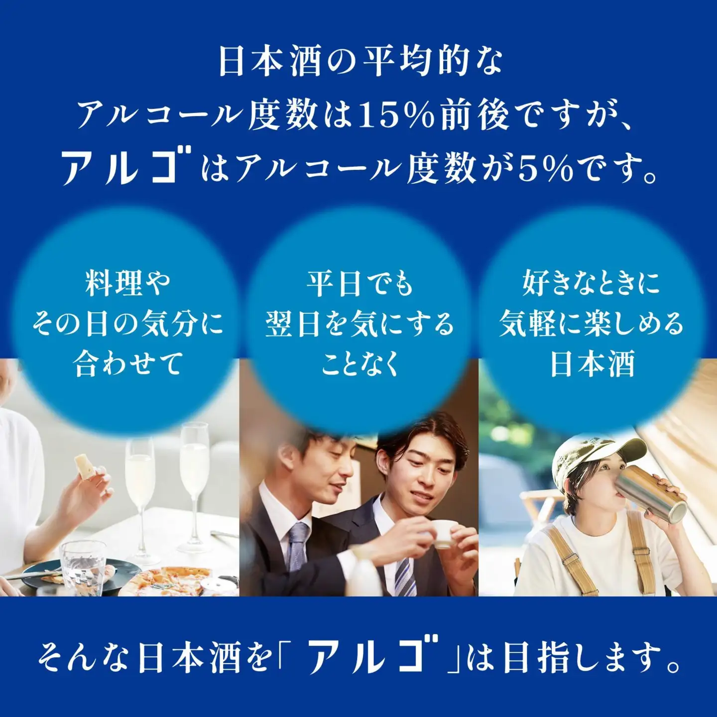 【月桂冠】アルゴ ALc5% ＜７２０ｍL＞×3 京都 ゲッケイカン 人気 日本酒 日本酒セット	