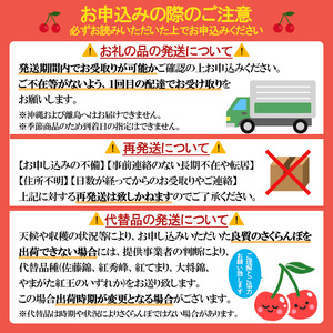 山形市産 さくらんぼ【佐藤錦】Lサイズ 800g(200g×4P) 【令和9年産先行予約】FS24-754