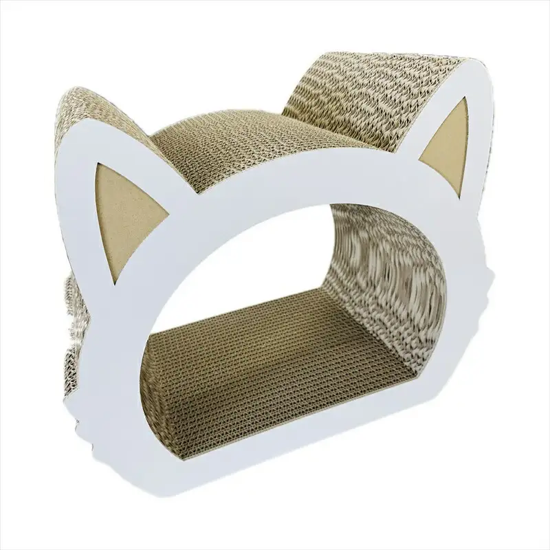 ねこの爪とぎ　みみCT　カラー；ホワイト【 ペット用品 爪とぎ 神奈川県 小田原市 ペット ペット ペット】