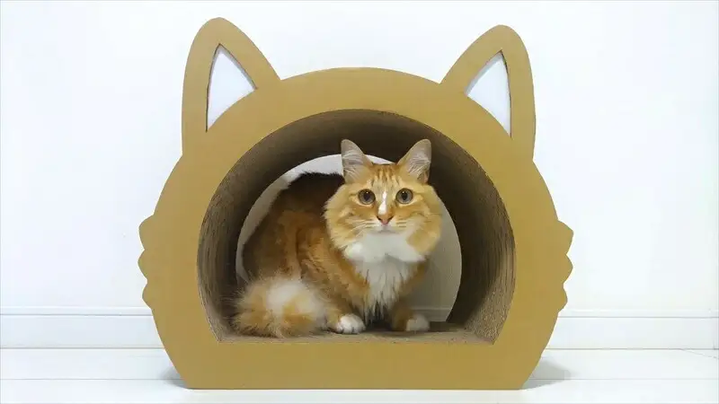 ねこの爪とぎ　みみCT＋かおCT セット　カラー；クラフト【 ペット用品 爪とぎ 神奈川県 小田原市  ペット ペット】