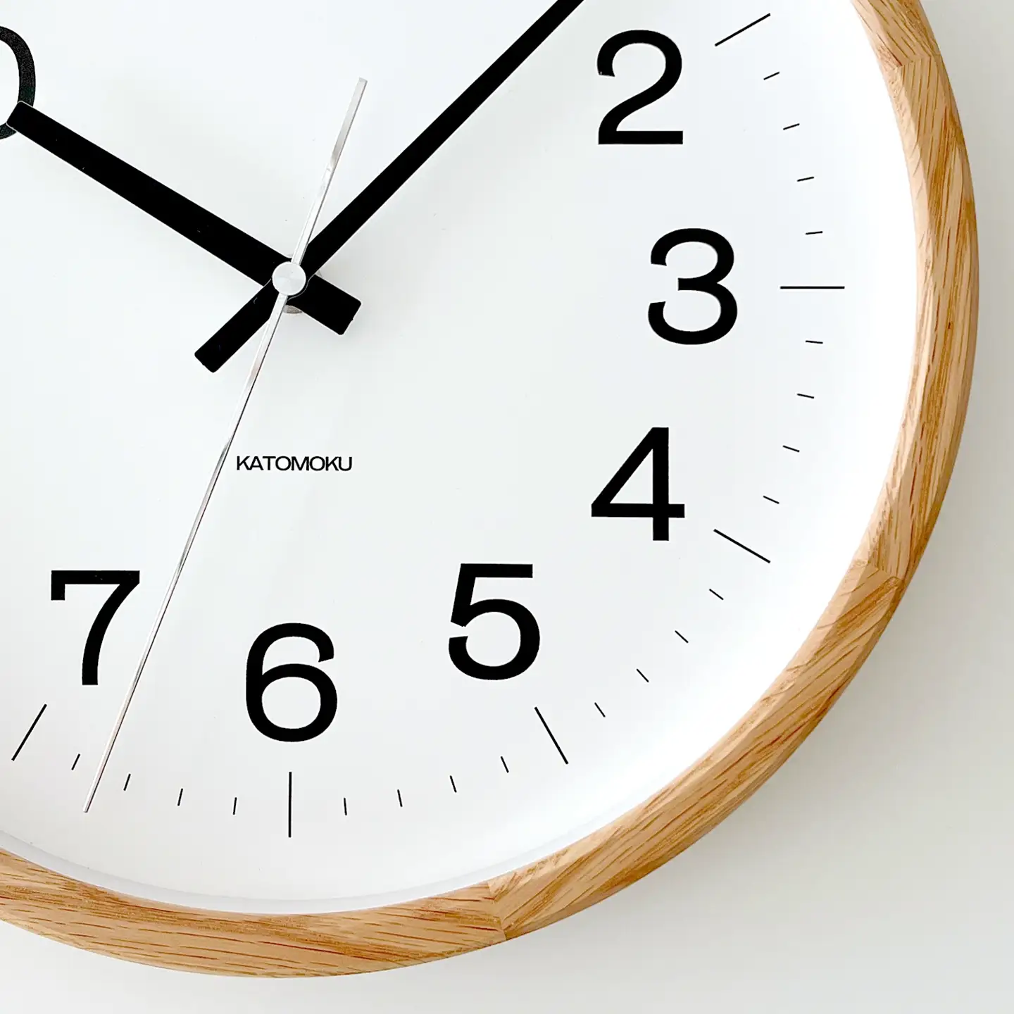 KATOMOKU muku clock 木製掛け時計（オーク）km-113OA