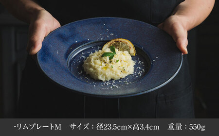【美濃焼】 恩田陽子 リムプレート 皿 パープル 3サイズセット S M L 瑞浪市 / JS企画 食器 プレート おしゃれ セット [AZAZ026]