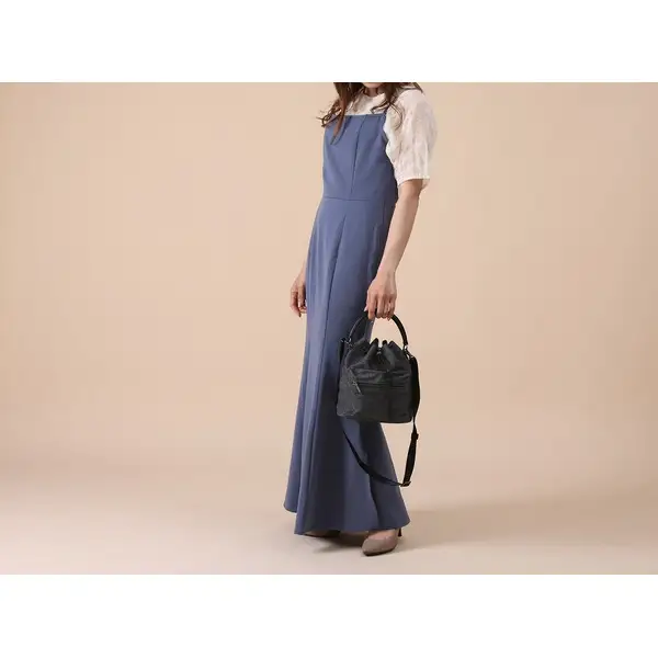 豊岡鞄 TOTTEMBC020 for the blue ドローストリングバッグ