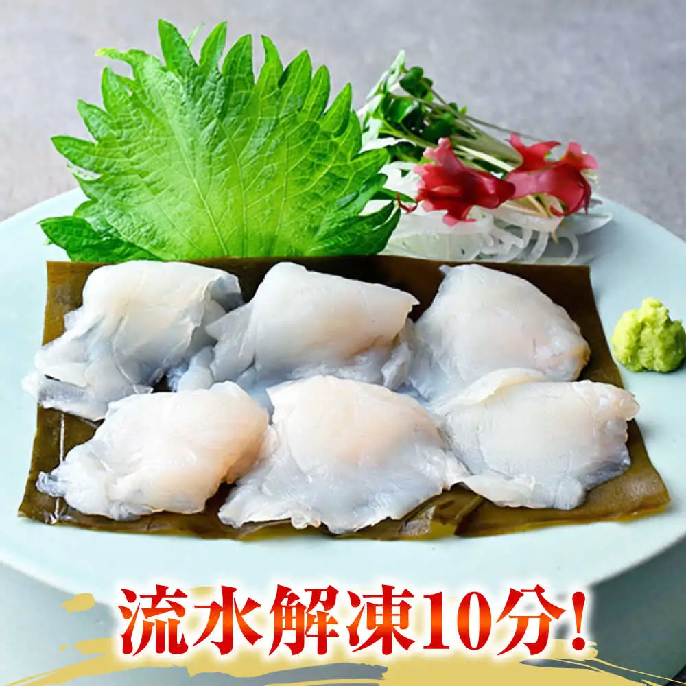 旬鮮お刺身　汐真ふぐ昆布〆 [BFAA046] 【配送不可地域：北海道・沖縄・離島】 