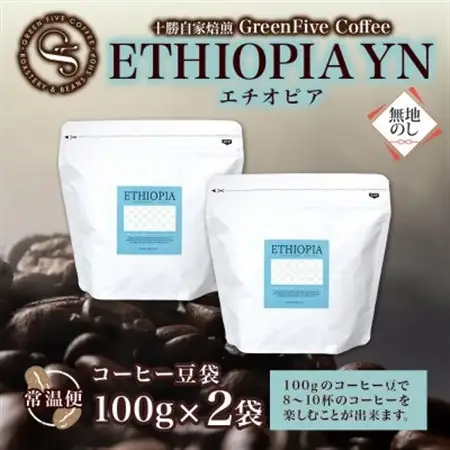 熨斗 コーヒー豆 エチオピア 100g 2袋 品質すべてにこだわったコーヒー 北海道 帯広市_飲料・ドリンク コーヒー豆 コーヒー・コーヒー豆 珈琲 珈琲豆_【1555302】