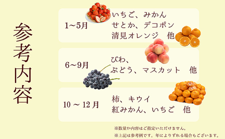 フルーツ詰合せ 厳選 旬 よくばりセット フルーツ詰合せ【4ヶ月連続定期便】