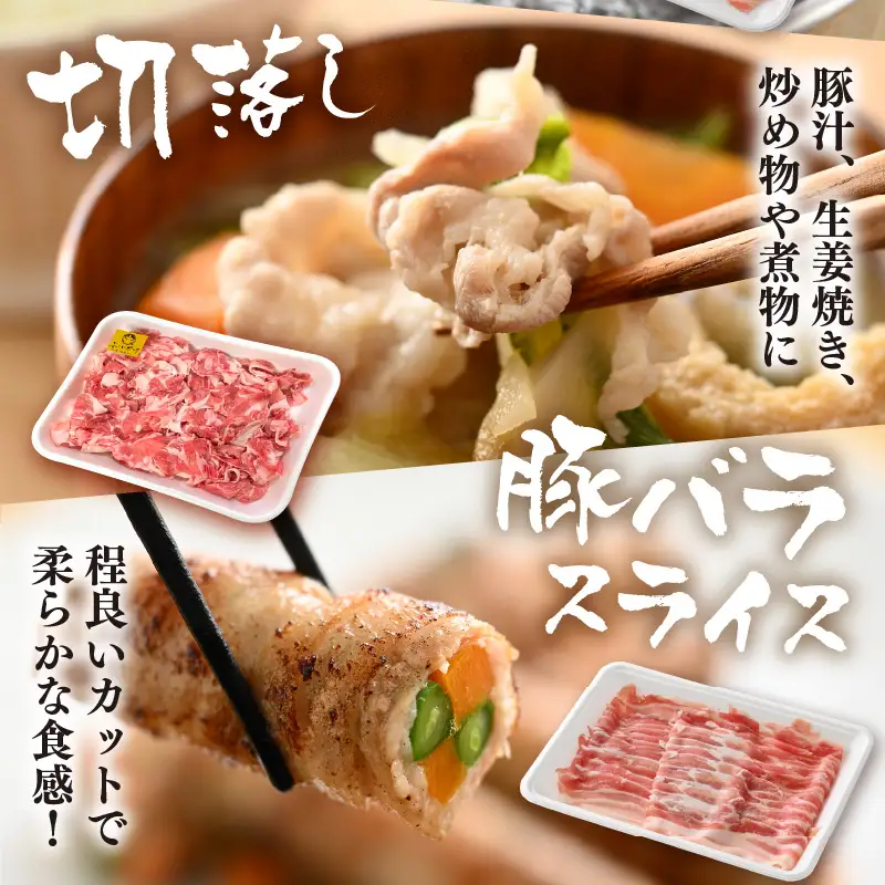【ブランド豚】ふくいポーク 6種 合計2kg 焼肉・しゃぶしゃぶ用 ロース ヒレ バラ 国産豚肉 冷凍 [e02-b023]