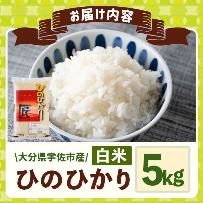 ＜令和7年産＞ひのひかり 白米 (5kg) お米 ごはん ご飯【107101003】【あいはな農園】
