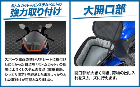 タナックス【T053】MFK-289 ナローフィットシートバッグM（ブラック）