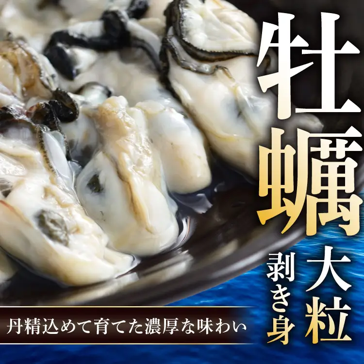 【期間限定発送】 牡蠣 むき身 生食用 500g✕2p 計1kg (約30‐50個入)