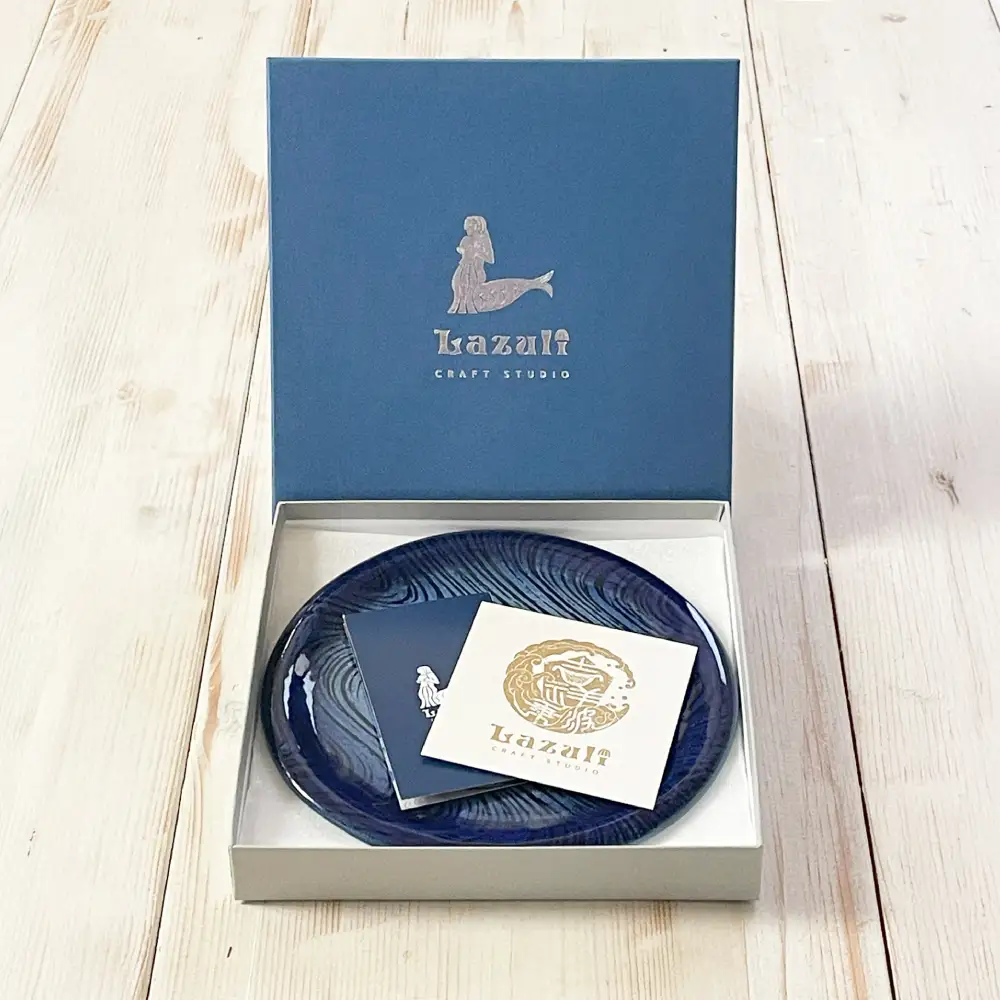 【瀬戸焼】 瑠璃柚 朝露のケーキ皿【クラフト工房Ｌａｚｕｌｉ】 / 食器 お皿 電子レンジ対応 キッチン用品 [BBAL001]