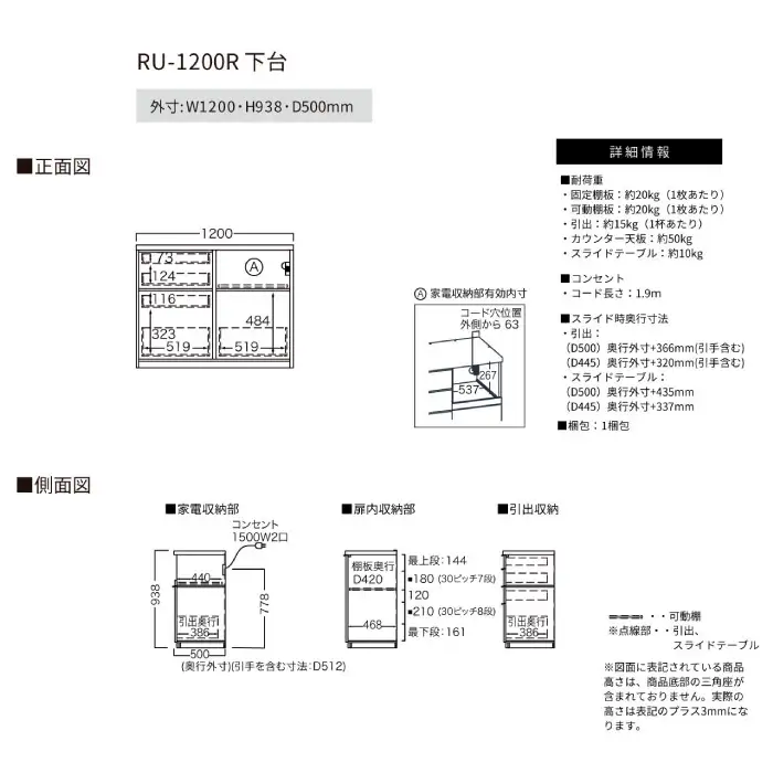 カウンターRU-1200R [No.1001]