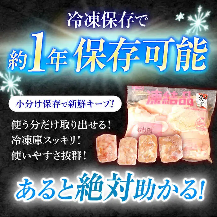 【6回定期便】【長崎県産】長崎夢みどり(鶏もも肉1kg×2P、むね肉1kg×2P・4kgセット) / モモ肉 もも肉 ムネ肉 むね肉 鶏肉 / 諫早市 / 西日本フード株式会社 [AHAV014]