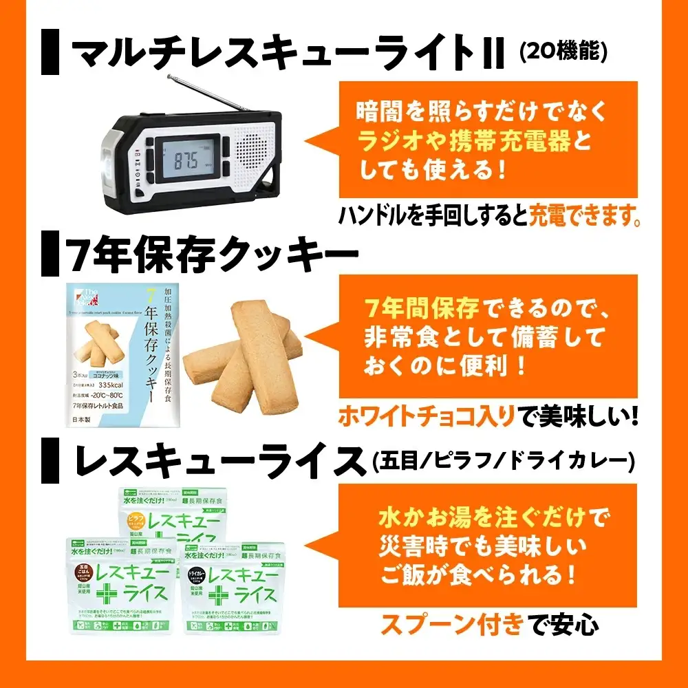 【認定防災士厳選】＼総販売数51万セット突破！／防災 24点セット 防災グッズ 防災キャリー 小浜市 / 岸田産業 [BFDJ002-1]