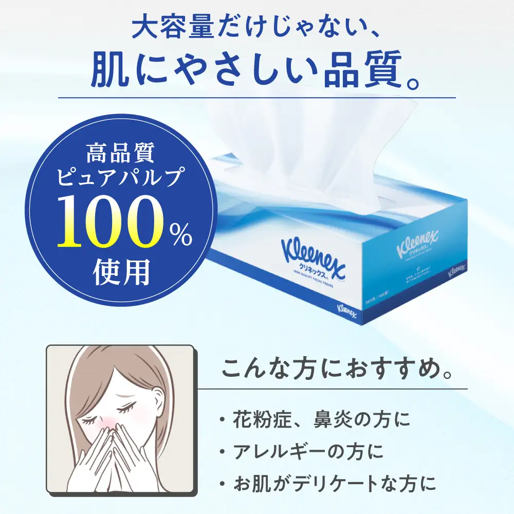 【全3回定期便(2ヵ月に1回)】クリネックス ティシュー 60箱(5箱×12パック )  ティッシュ  [BDBH001-3]
