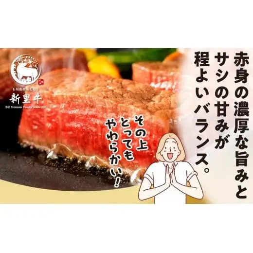 石垣島産 黒毛和牛 新里牛 シンシン極上赤身ステーキ　合計400g 　SZ-35