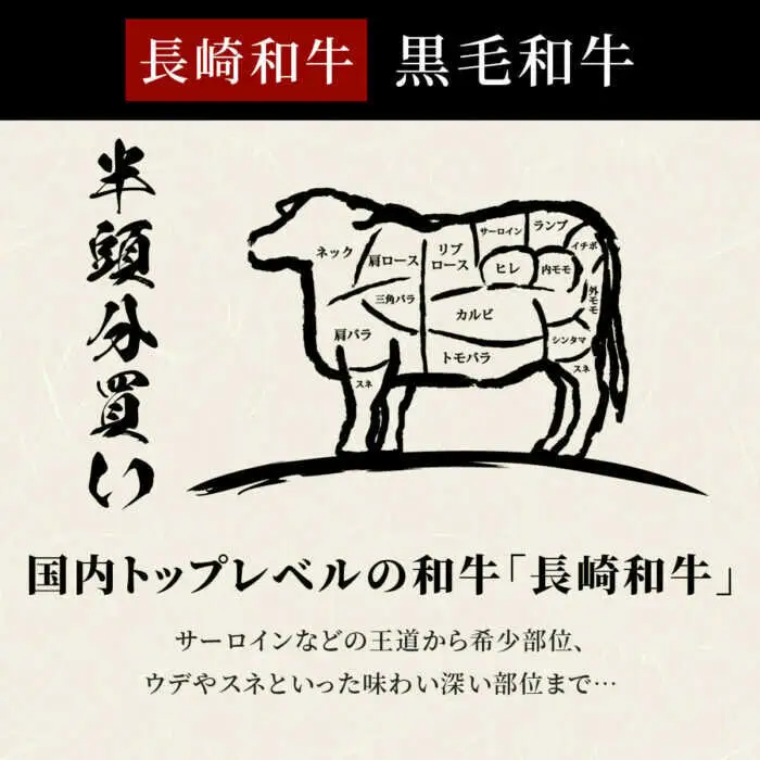 【全24回定期便】長崎和牛 牛半頭分買い [JGV027]