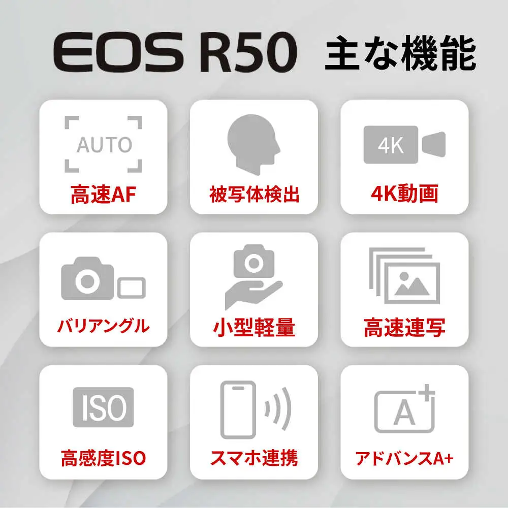 カメラ Canon EOS R50 レンズキット ブラック【長崎キヤノン】[MA24] ミラーレスカメラ