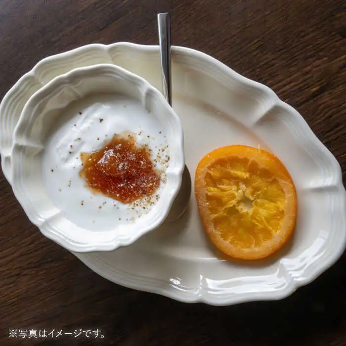 【波佐見焼】ombre de fleur オーバルプレート ミルキーホワイト 2枚セット 食器 皿【翔芳窯】[FE377]
