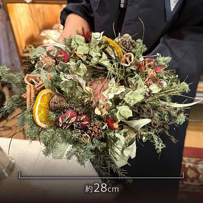 ドライフラワー リース wreath -agri- / スワッグ リース フラワー 花 スワッグ インテリア / 南島原市 / Atelier.Sh.[SFQ009]
