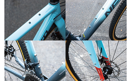 ホワイト・シルバー530mm　NESTO GAVEL ／ ネスト 自転車 スポーツバイク 通勤 通学 18段変速 埼玉県 No.176-03
