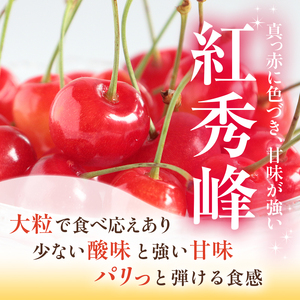 さくらんぼ 300g 紅秀峰 2Lサイズ以上 サクランボ