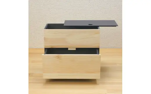 タツクラフト ひのき張り マスク収納ボックス 2段 【Tk273】【ttcf085】