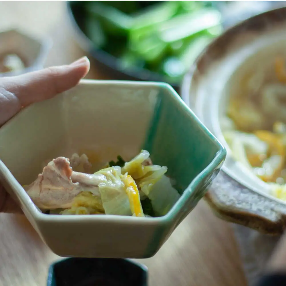 【瀬戸焼】 中鉢2個セット 青磁・黄彩 【m.m.d.】 / 食器 器 和食器 煮物鉢　 [BBAC029]