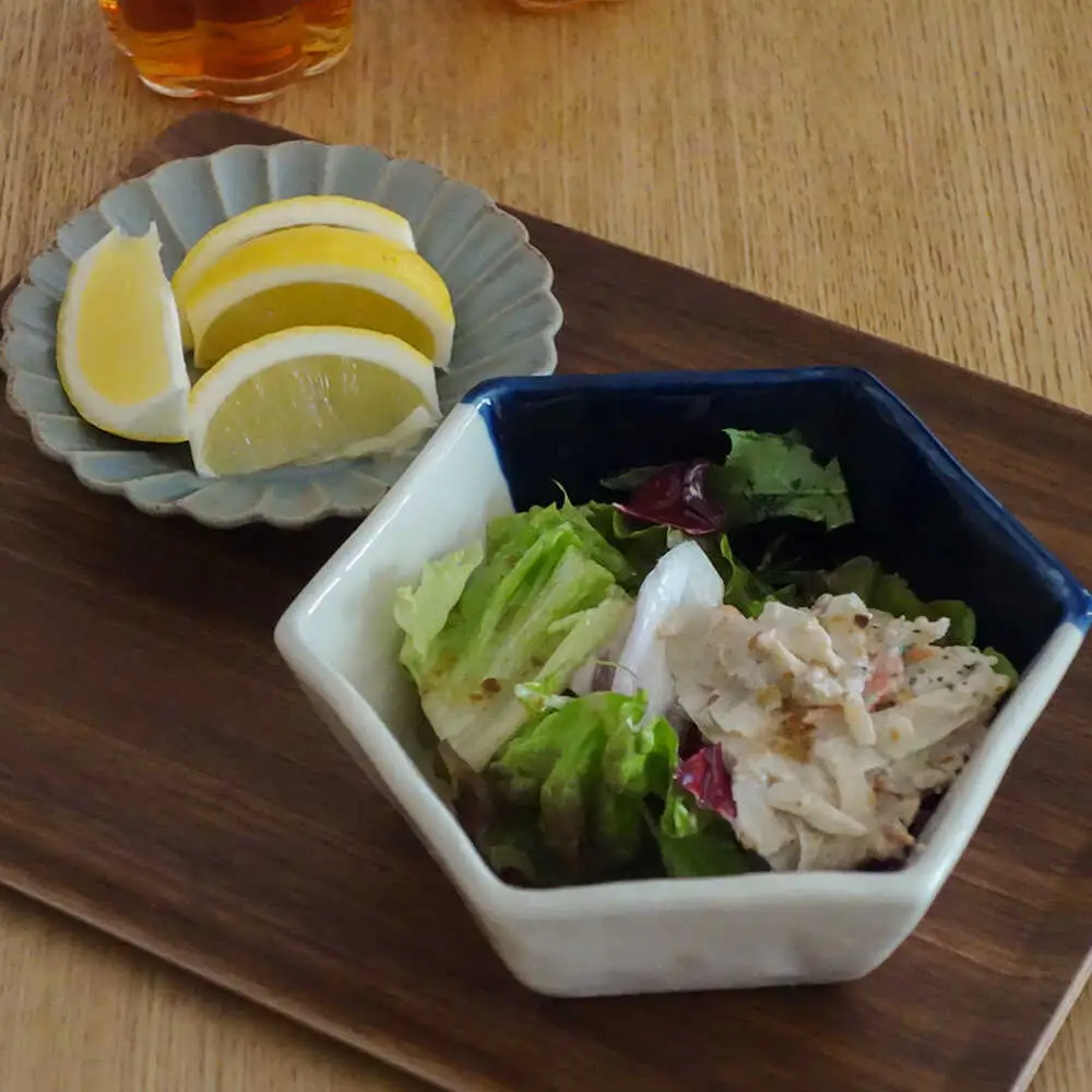 【瀬戸焼】 中鉢2個セット 黄彩・瑠璃 / 瀬戸市 / 【ｍ．ｍ．ｄ．】 / 食器 和食器 煮物鉢 おしゃれ [BBAC027]