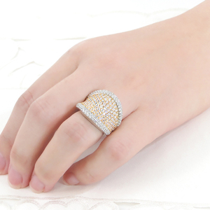 指輪 プラチナ PT900 K18YG イエローゴールド コンビ ダイヤモンド 2.5ct リング レディース パヴェ 幅広 逆甲丸 ボリューム【f272-ptyg】 ALPAZ093 | ダイヤパヴェ ダイヤモンドパヴェ ボリュームリング 上品リング 高級感リング ダイヤモンドリング イエローゴールドパヴェ |