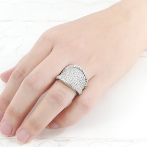 指輪 プラチナ PT900 ダイヤモンド 2.5ct リング レディース パヴェ 幅広 逆甲丸 ボリューム【f272-pt】 ALPAZ094 | ダイヤモンドパヴェ パヴェリング ボリュームパヴェ ダイヤパヴェ レディースパヴェ |