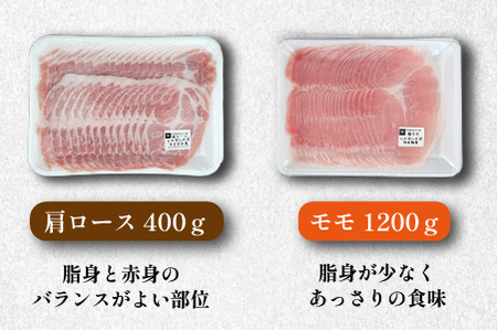 【豚しゃぶセット】"めぶ～豚" しゃぶしゃぶ セット 2kg（豚肉 豚 しゃぶしゃぶ用 豚ロース モモ 小分け 真空包装 豚ロース 肩ロース 豚しゃぶ ロース肉 豚ロース 豚肉 )