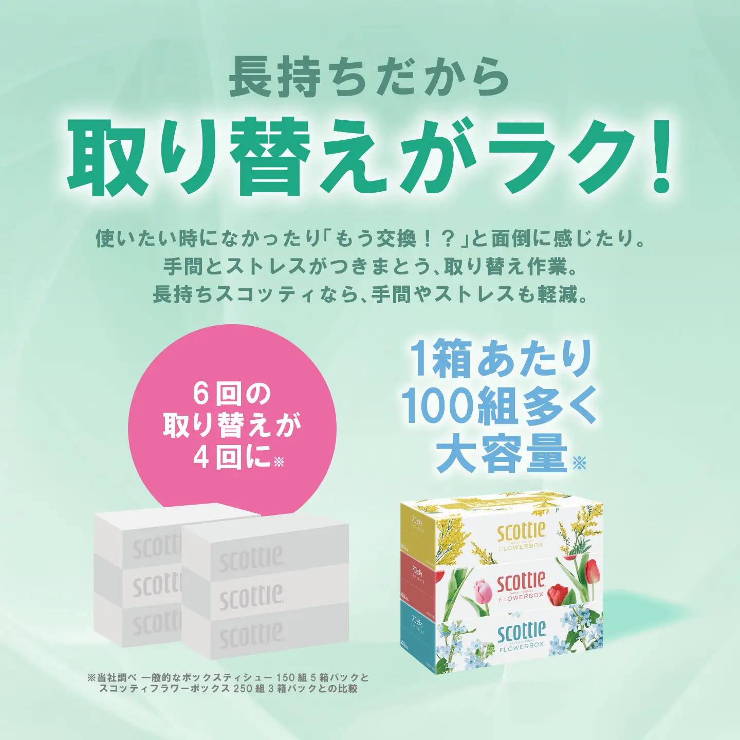 スコッティ ティッシュ 250組 20箱 ティシュー