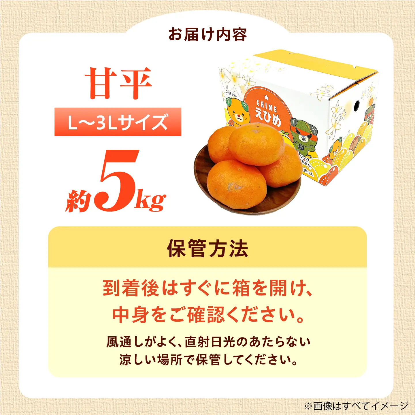 甘平 L-3Lサイズ 5kg フルーツ 果物 みかん BJBI009