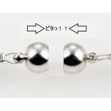 貝パールネックレス2点セット　マグネット留め具　グレー系(ピアス)【配送不可地域：沖縄県】【1574224】
