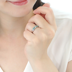 指輪 プラチナ PT900 ダイヤモンド 0.5ct エメラルド レディース リング フラワー 花 パヴェ 月甲丸 カラーストーン 誕生石【f236-pt-em】 ALPAZ100